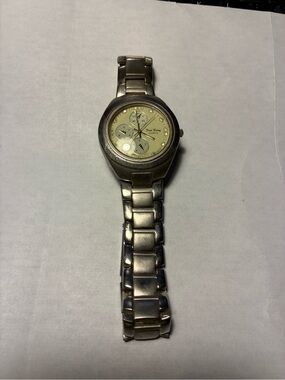 Fred belay stainless steel 3 dials vintage wristwatch